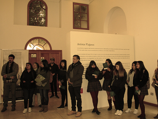 Público asistente a la inauguración de la exposición de Augusto Borget