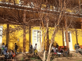 Estudiantes en el museo