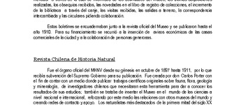 Publicaciones Museo Historia Natural