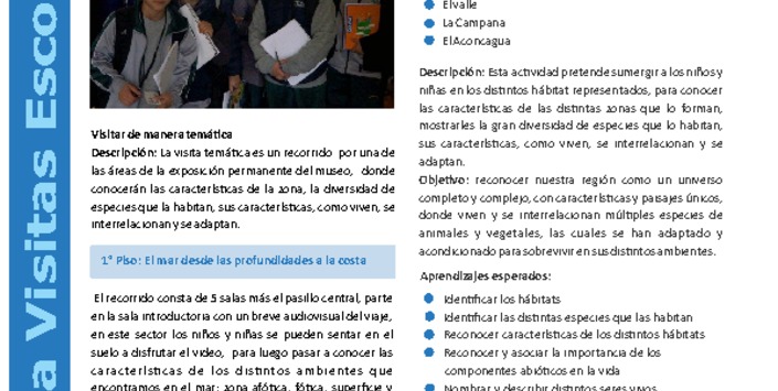 Sugerencias para la visita libre