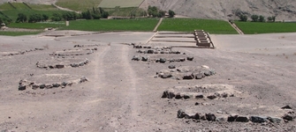 Vista del centro metalurgista incaico Viña del cerro en el valle de Copiapó.