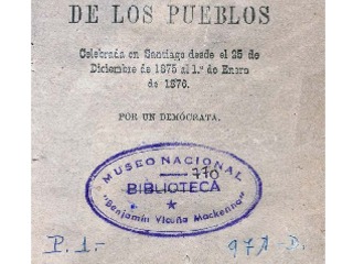La convención de los Pueblos. 1876. 134 pp.