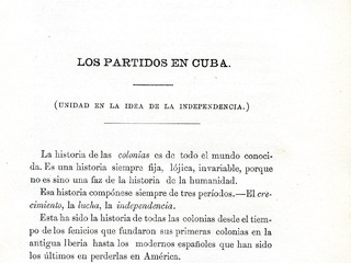 Los partidos en Cuba