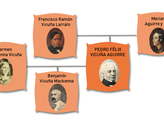 Árbol genealógico de Pedro Félix Vicuña.