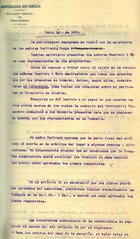 Miembros de Comisión sobre Ferrocarril Trasandino. Acta de la reunión llevada a cabo entre los representantes de la Comisión dedicada a estudiar la propuesta para el Ferrocarril Trasandino, y dos representantes de la compañía que ha hecho la propuesta. Santiago, 1 de junio de 1904. 4 páginas. Archivo Nacional. ARNAD, Ministerio de Obras Públicas; v. 1392, s/f.