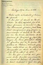 Ministerio de Justicia, Culto e Instrucción Pública. Decreto que caduca permiso y privilegio concedido a Montero Hermanos para construir ferrocarriles. Santiago, 29 de enero 1886. 5 páginas. Archivo Nacional. Ministerio de Obras Públicas; v. 10, s/f.
