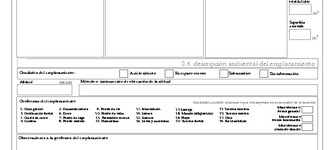 Ficha para registro de Sitios Arqueológicos