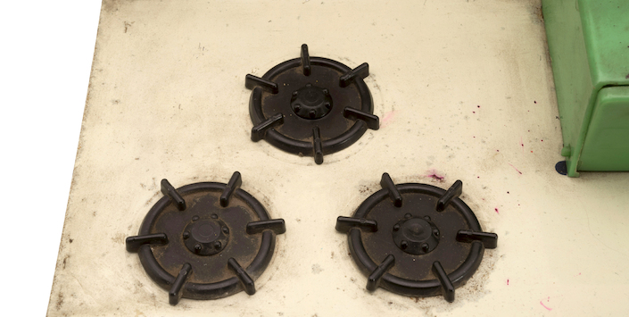 Cocina de tres platos