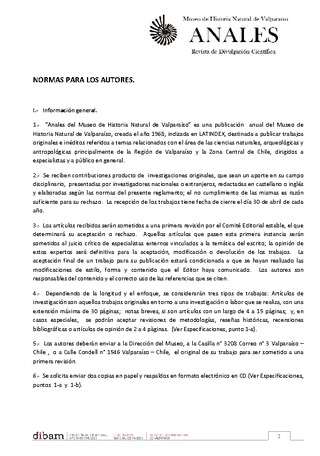 Normas para autores Anales Museo