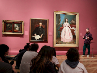 Vista de sala de exposiciones MNBA