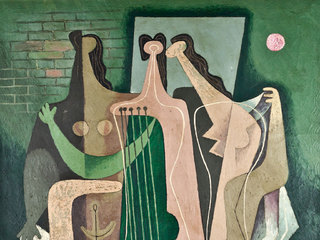 Detalle. Trío, 1947. Obra de Mario Carreño