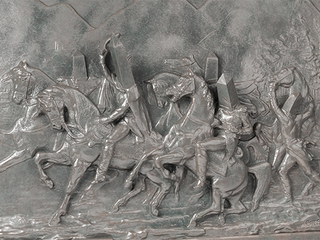 Batalla de Maipú. Andrés Durán, 2019. Vaciado en resina y bronce.