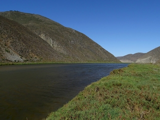 Estuario del rio Limarí, Región de Coquimbo.