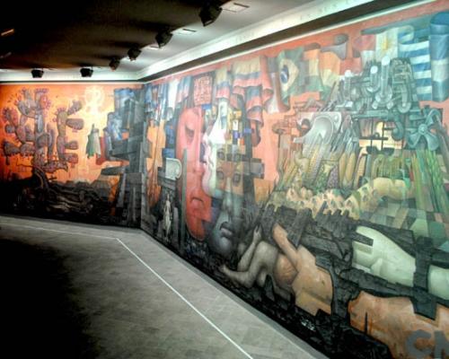 Imagen del monumento Mural "Presencia de América Latina" de Jorge González Camarena
