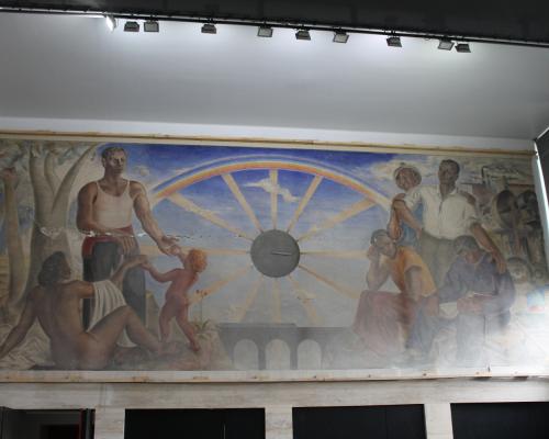 Imagen del monumento Mural "Historia de Concepción" de Gregorio de la Fuente
