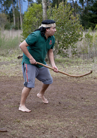 Taller educativo de palin, Museo Mapuche de Cañete
