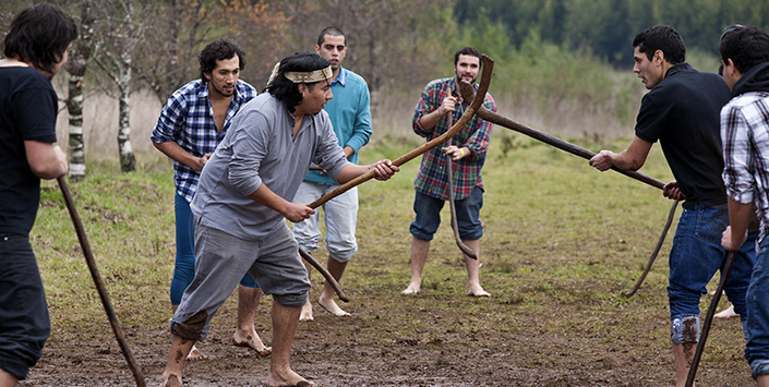 Taller educativo de palin, Museo Mapuche de Cañete