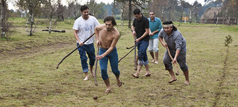 Taller educativo de palin, Museo Mapuche de Cañete