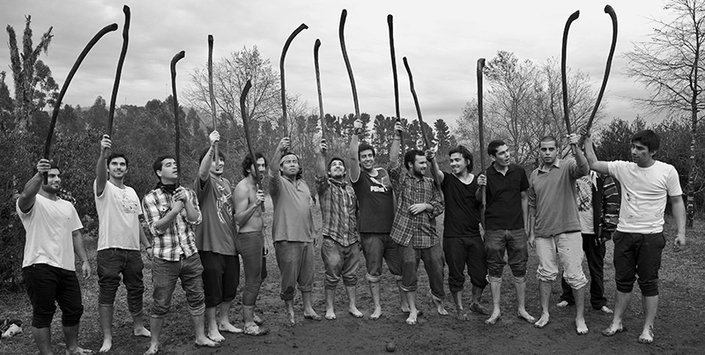 Taller educativo de palin, Museo Mapuche de Cañete