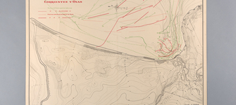 Anverso de plano serie A N°6 durante tratamiento, después de aplanar