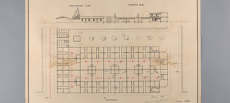 Anverso de plano serie I N°3 durante tratamiento, después de aplanar