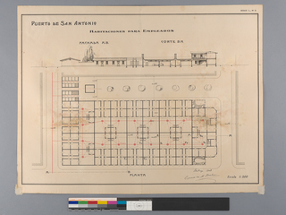 Anverso de plano serie I N°3 durante tratamiento, después de aplanar