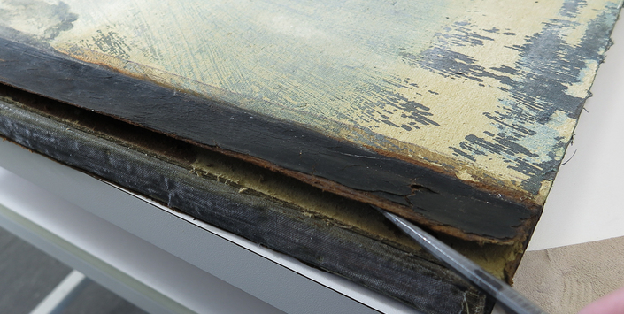 Levantamiento cuero de las tapas