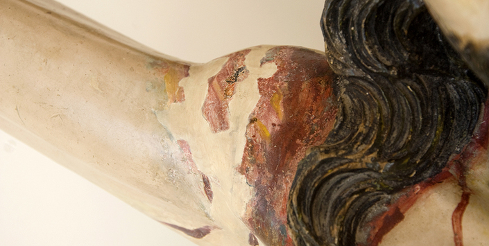 Detalle hombro derecho