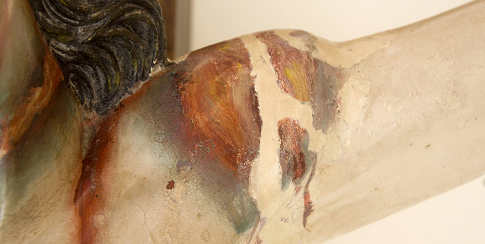 Detalle hombro izquierdo