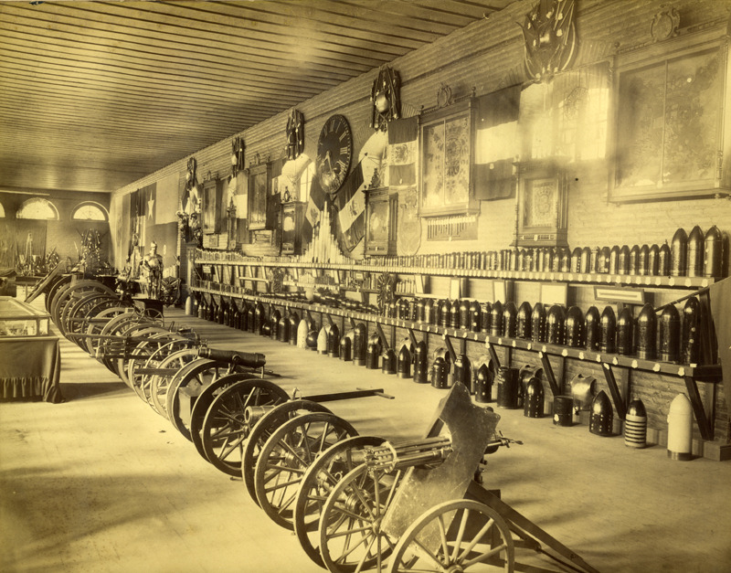 Museo Militar, sección proyectiles. Santiago, 1896.