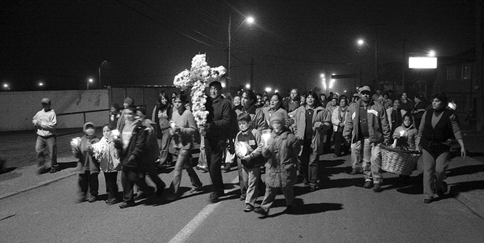 Celebración Cruz de Mayo. Pelluhue, 2007.