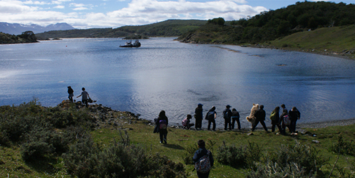 Salida a terreno, Bahía Mejillones (Isla Navarino).