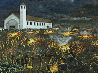 Destacamento de Juan de Dios Puga inicia el ataque