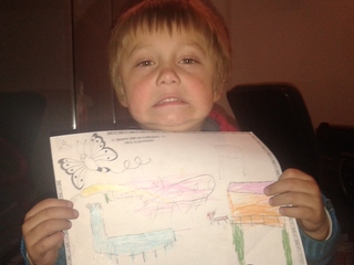 Matias en el Museo de Yerbas Buenas