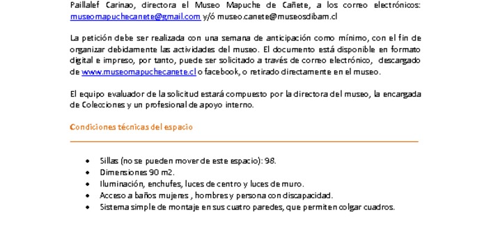 Protocolo de utilización de la Sala Multiuso