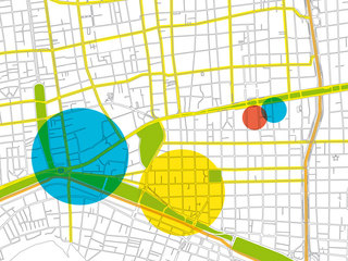 Evento nocturno en el centro de Santiago