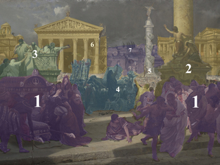 Los funerales de César: planos