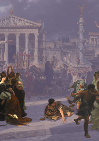 Los funerales de César: primer plano