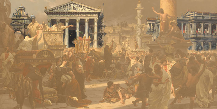 Los funerales de César: sexto plano