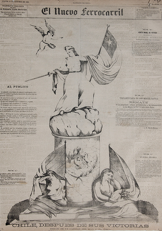 Portada alegórica triunfo de Chile