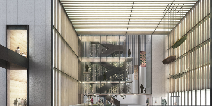 Proyecto ganador: un hall entre dos patios