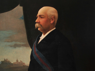 Luis Eugenio Lemoine. Retrato de Benjamín Vicuña Mackenna como Intendente de Santiago. 1886
