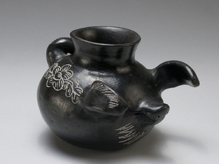 Jarro globular con forma de chancho