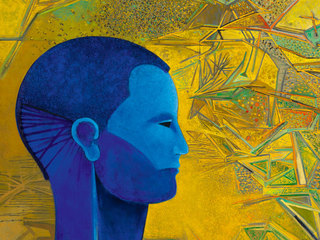 Benjamín Lira. Detalle de pintura