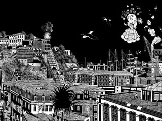 Detalle obra de Loro Coirón.