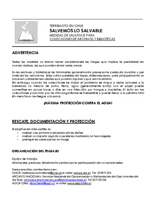 Cartilla de Bibliotecas y Archivos