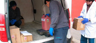 Eliminación de residuos químicos