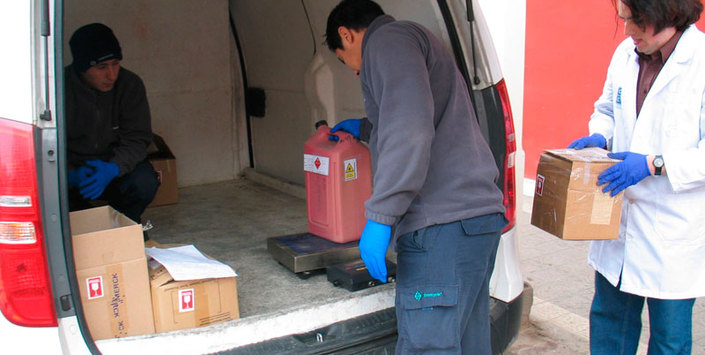 Eliminación de residuos químicos