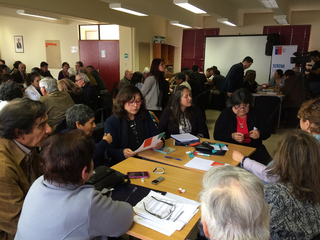 Mónica Bahamondez, participando en uno de los Talleres(Archivo CNCR, Elizaga, J., 2016)