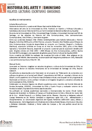 RESEÑAS DE PARTICIPANTES